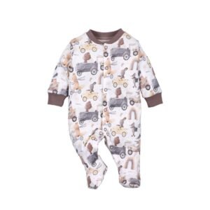 Βρεφικό σετ φορμάκι, κορμάκι, σκουφάκι Cute Cars