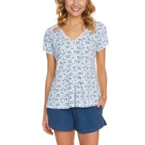 Πιτζάμα εγκυμοσύνης & θηλασμού Navy Bloom