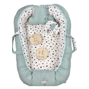 Βρεφική Φωλιά - Baby Nest Black Stars