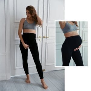 Κολάν εγκυμοσύνης χειμωνιάτικο Μαύρο