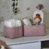 Καλάθι οργάνωσης βρεφικών καλλυντικών Pink Pastel