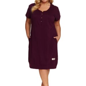 Νυχτικό εγκυμοσύνης και θηλασμού Burgundy