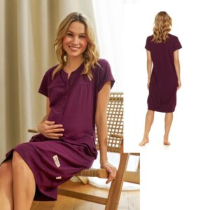 Νυχτικό εγκυμοσύνης και θηλασμού Burgundy